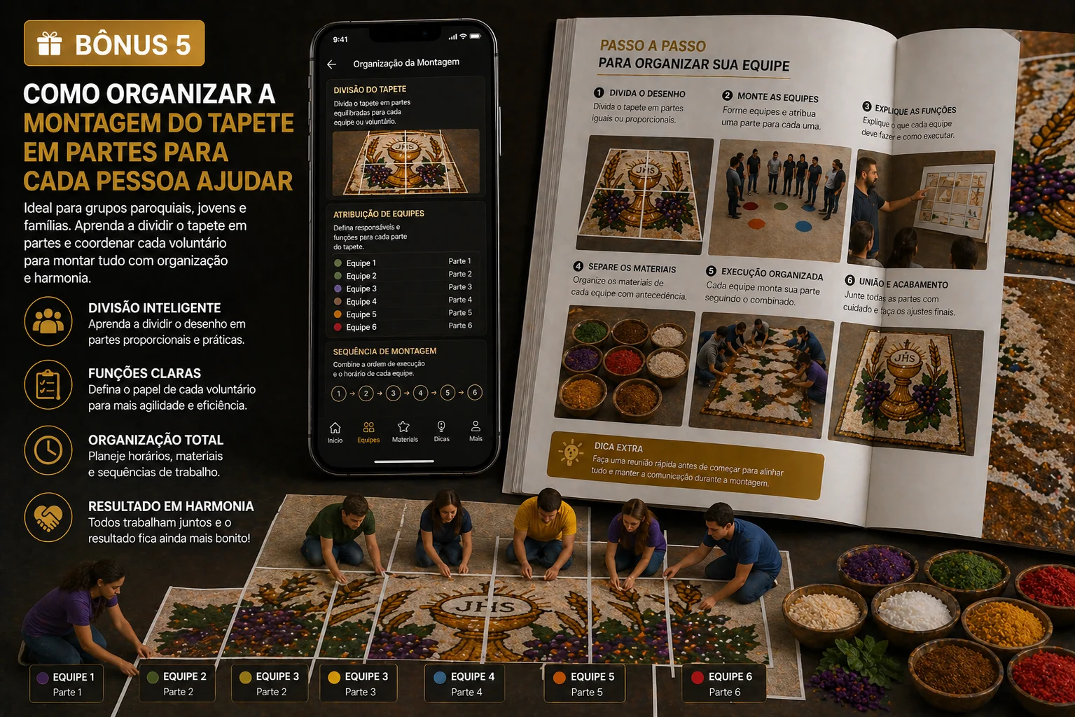 Bônus 5: Organizar em Equipe